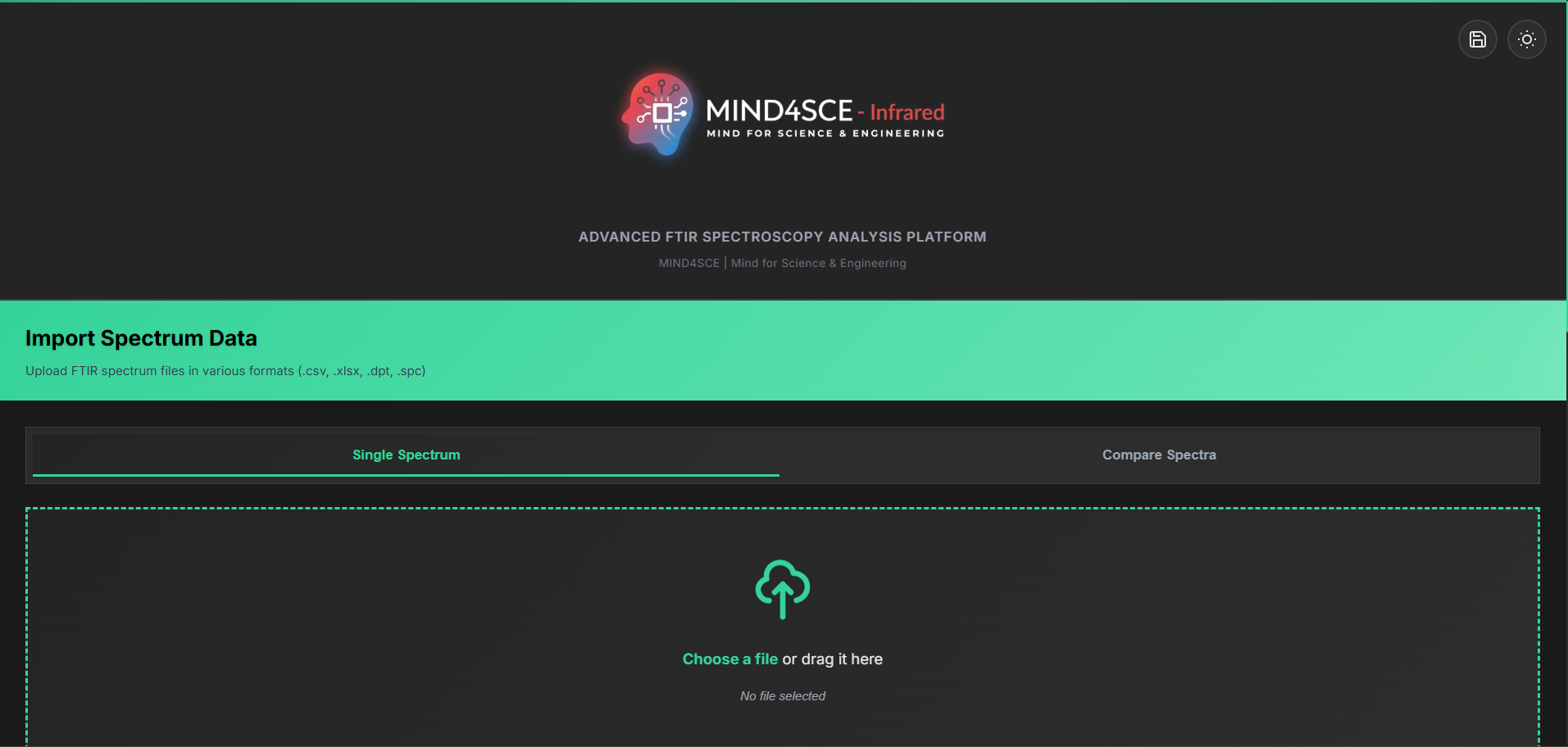 MIND4SCE — Infrared screenshot